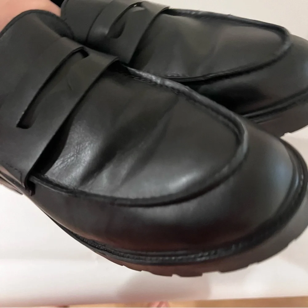Steve Madden Black Loafers Size 10 - Picture 6 of 12
